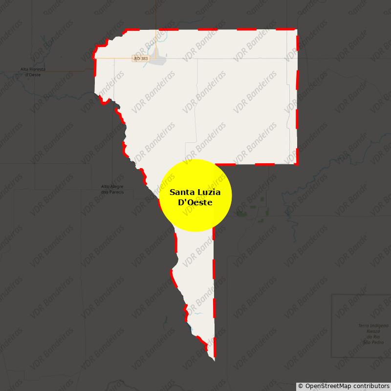 Imagem da Bandeira Santa Luzia D'Oeste