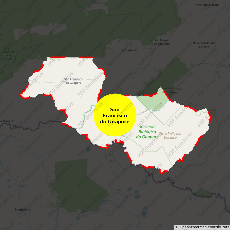 Imagem da Bandeira São Francisco do Guaporé