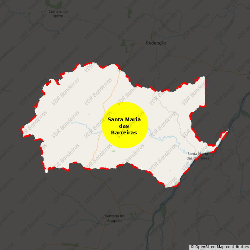 Imagem da Bandeira Santa Maria das Barreiras