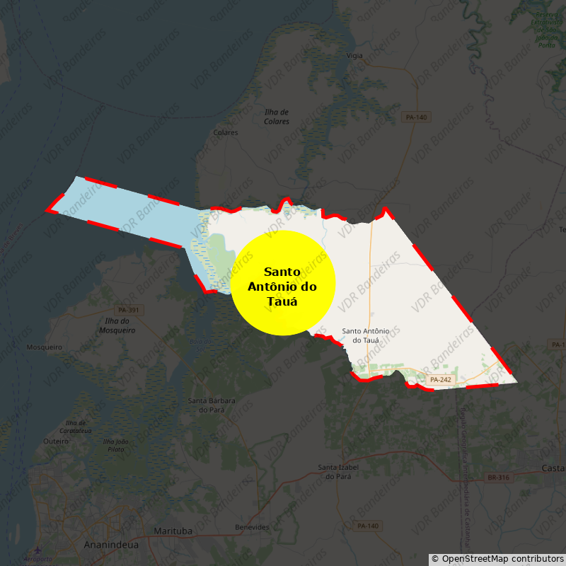 Imagem da Bandeira Santo Antônio do Tauá
