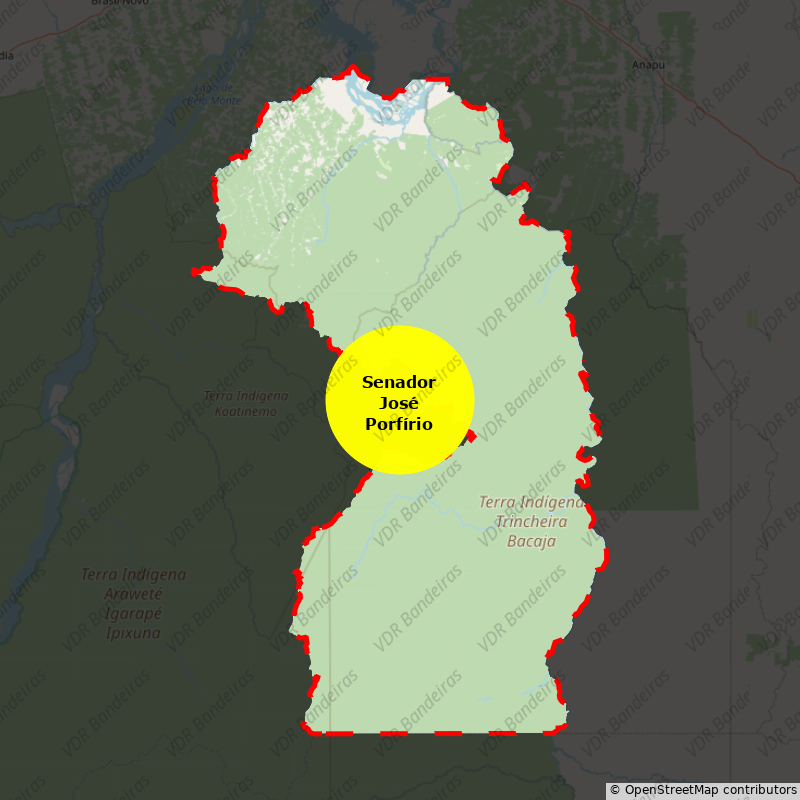 Imagem da Bandeira Senador José Porfírio