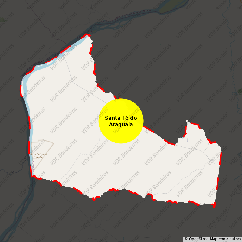 Imagem da Bandeira Santa Fé do Araguaia