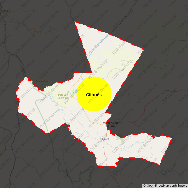 Imagem da Bandeira Gilbués