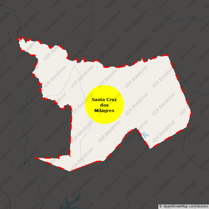 Imagem da Bandeira Santa Cruz dos Milagres