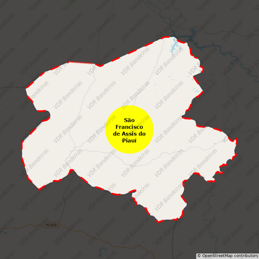 Imagem da Bandeira São Francisco de Assis do Piauí