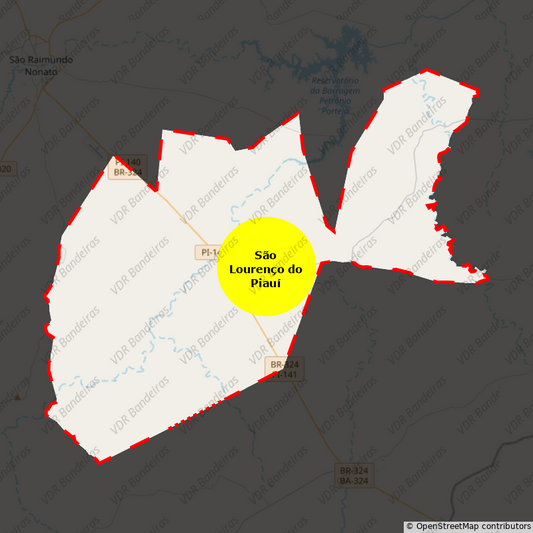 Imagem da Bandeira São Lourenço do Piauí