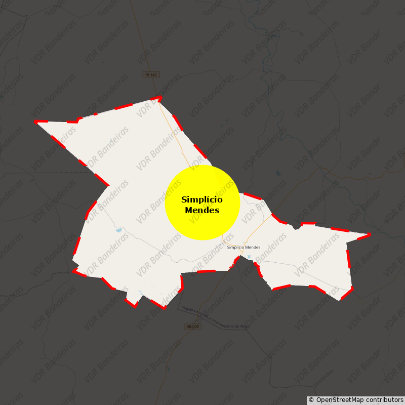 Imagem da Bandeira Simplício Mendes