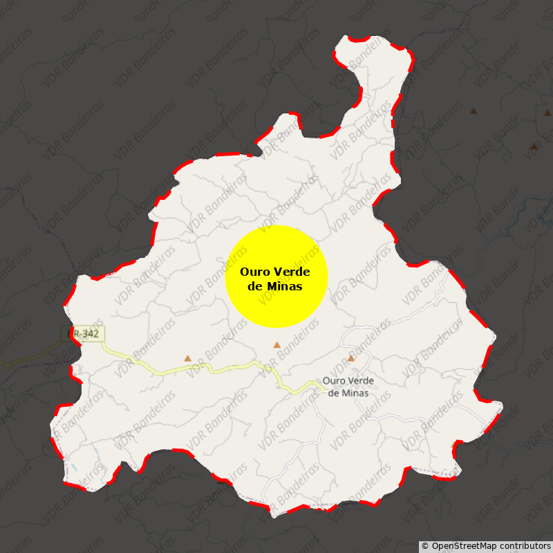 Imagem da Bandeira Ouro Verde de Minas