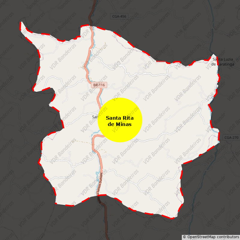 Imagem da Bandeira Santa Rita de Minas