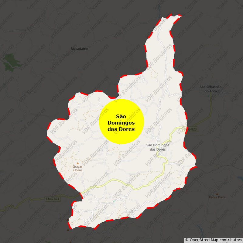 Imagem da Bandeira São Domingos das Dores