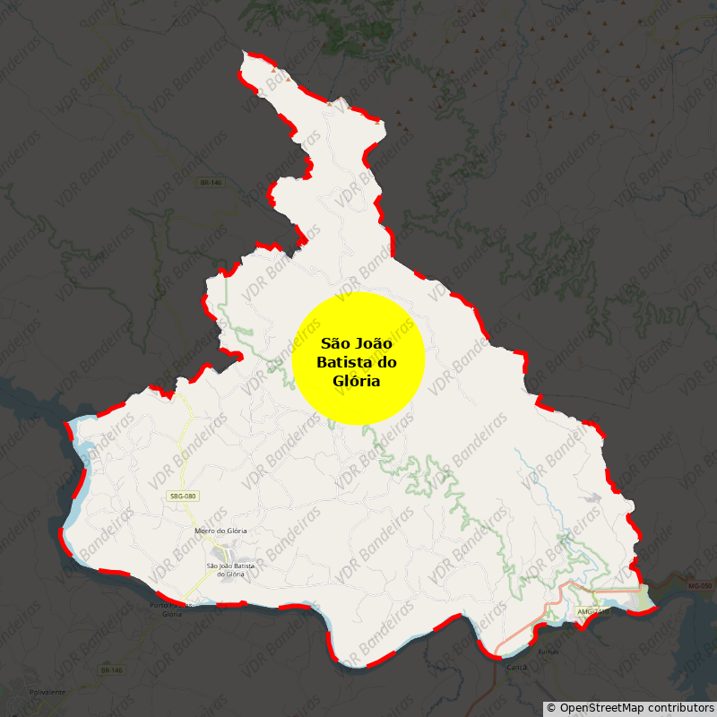 Imagem da Bandeira São João Batista do Glória