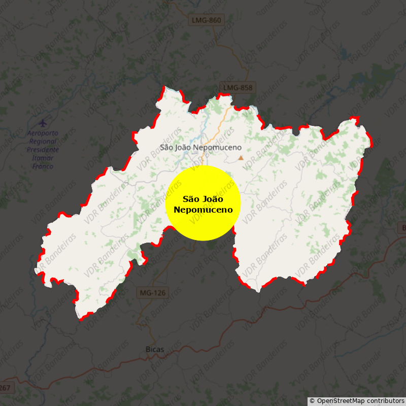 Imagem da Bandeira São João Nepomuceno