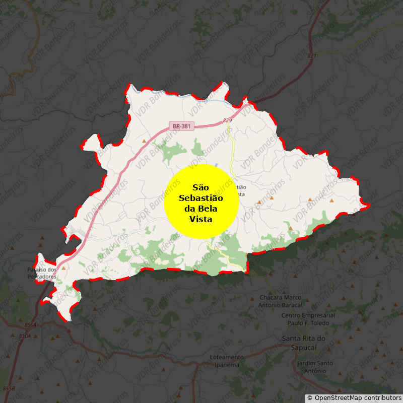 Imagem da Bandeira São Sebastião da Bela Vista