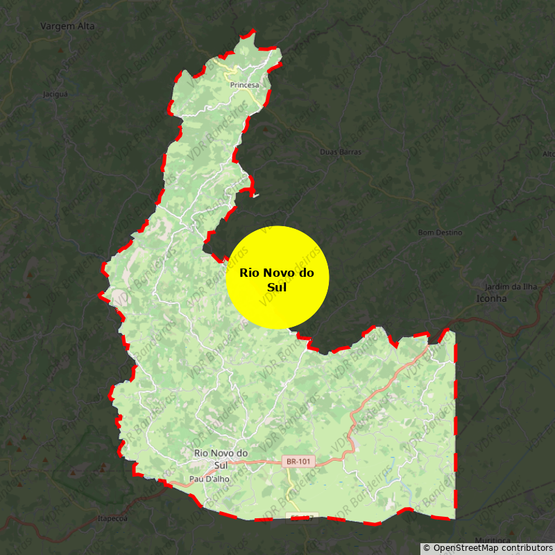 Imagem da Bandeira Rio Novo do Sul