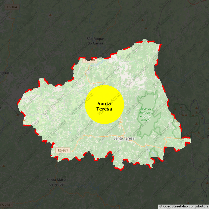 Imagem da Bandeira Santa Teresa