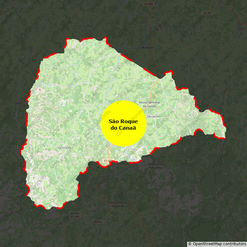 Imagem da Bandeira São Roque do Canaã