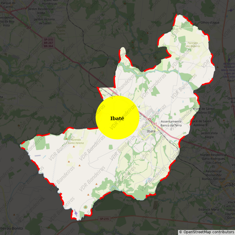 Imagem da Bandeira Ibaté