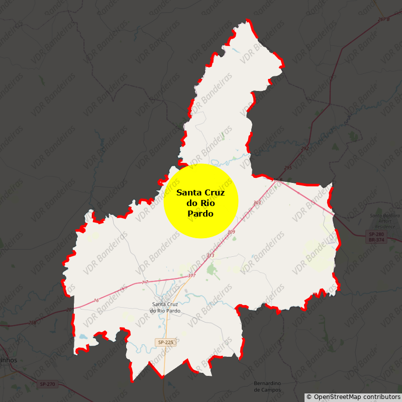 Imagem da Bandeira Santa Cruz do Rio Pardo