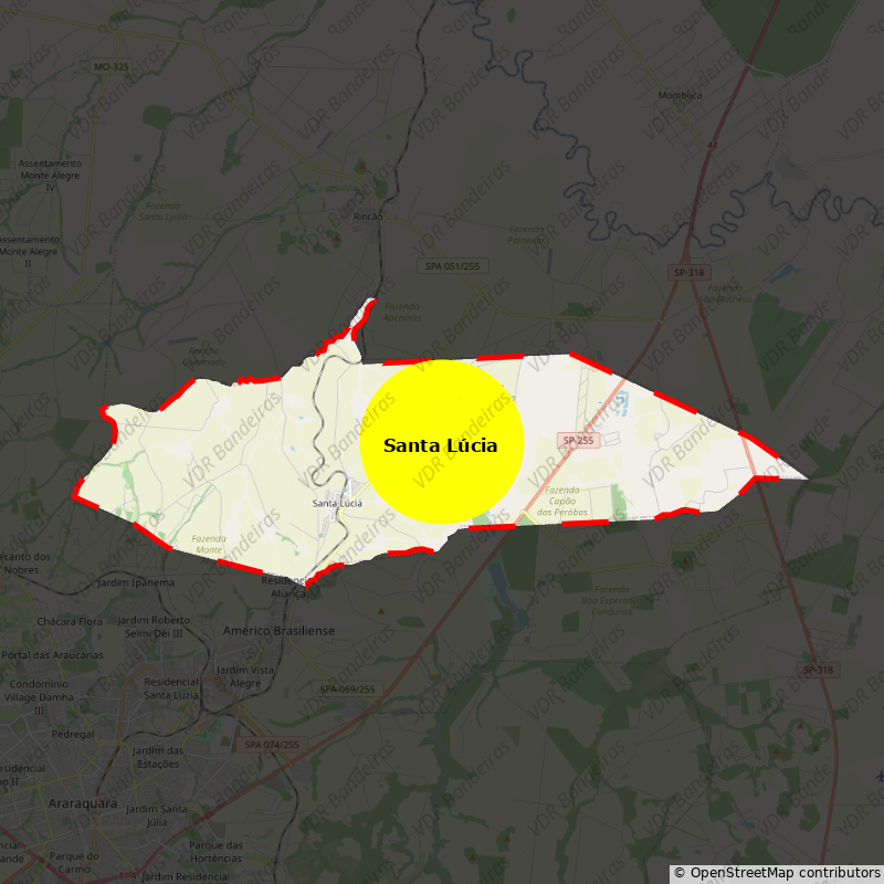 Imagem da Bandeira Santa Lúcia