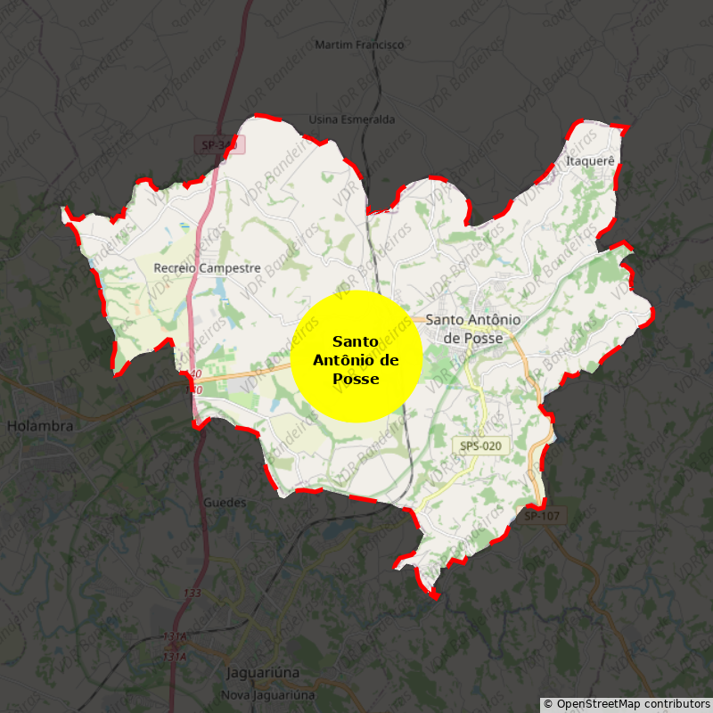 Imagem da Bandeira Santo Antônio de Posse