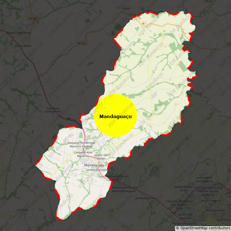 Imagem da Bandeira Mandaguaçu