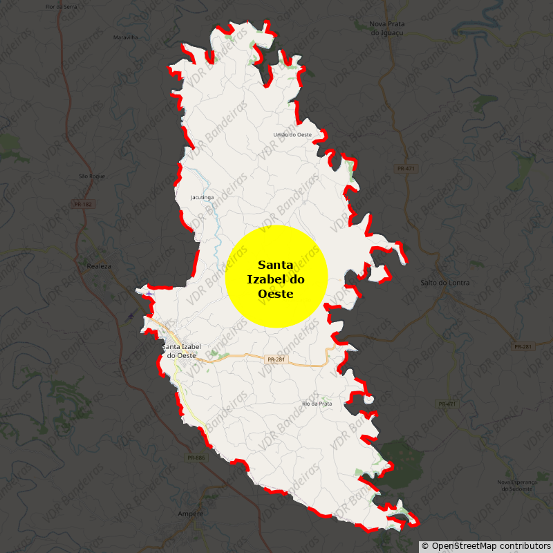 Imagem da Bandeira Santa Izabel do Oeste