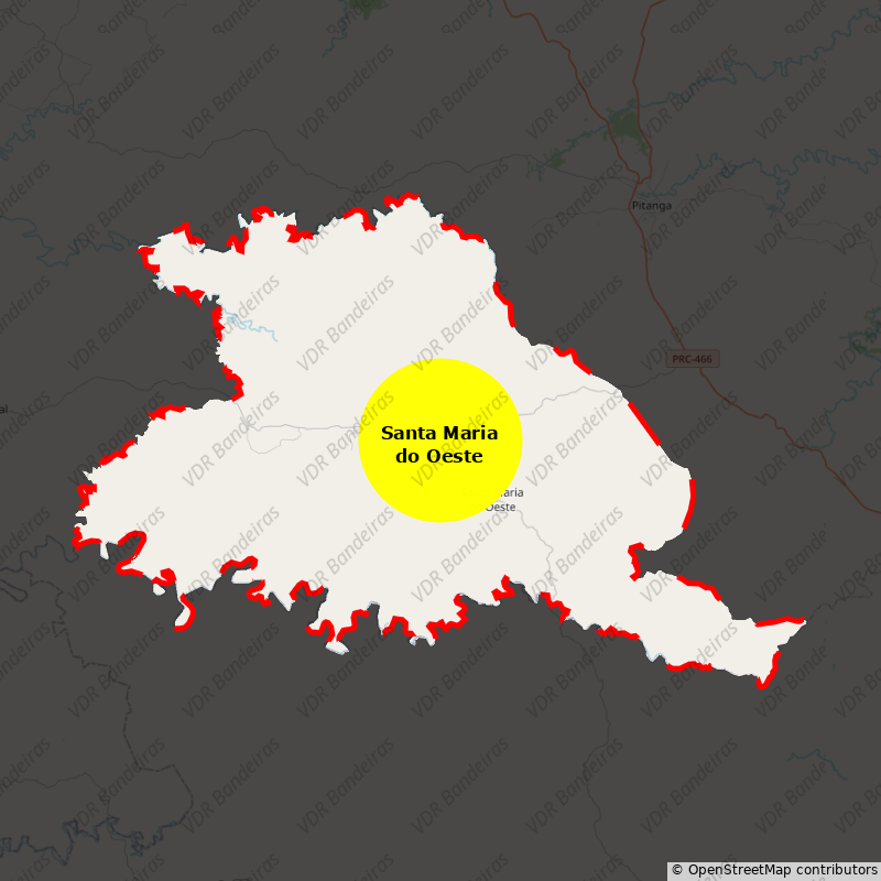 Imagem da Bandeira Santa Maria do Oeste