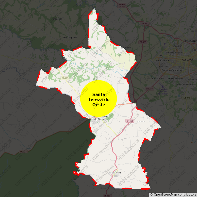 Imagem da Bandeira Santa Tereza do Oeste