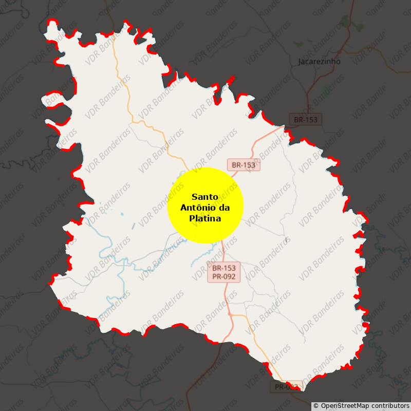 Imagem da Bandeira Santo Antônio da Platina