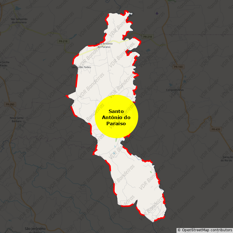 Imagem da Bandeira Santo Antônio do Paraíso