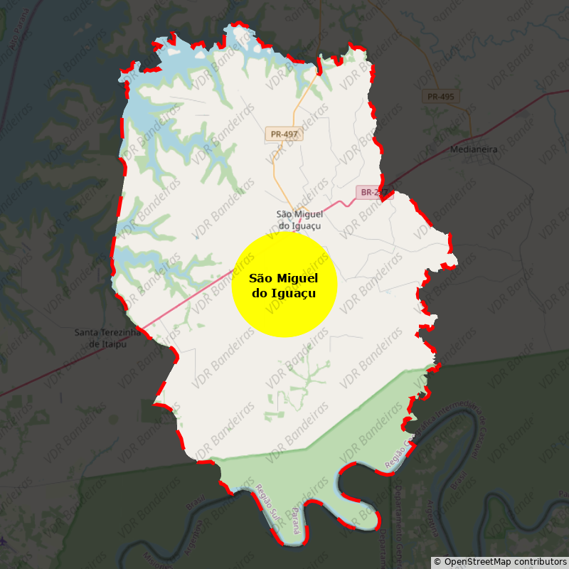 Imagem da Bandeira São Miguel do Iguaçu
