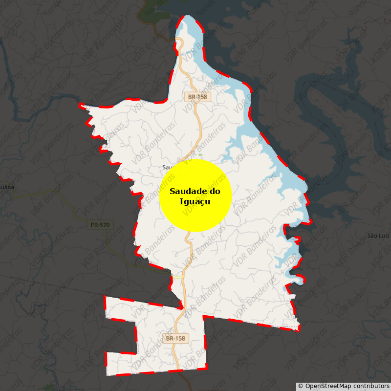 Imagem da Bandeira Saudade do Iguaçu