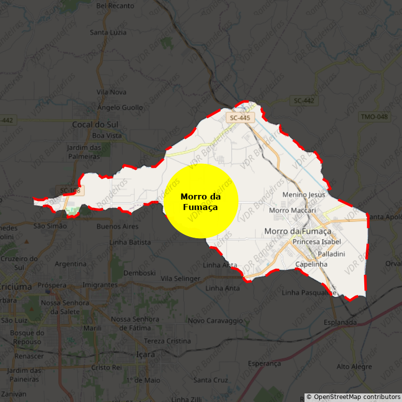 Imagem da Bandeira Morro da Fumaça