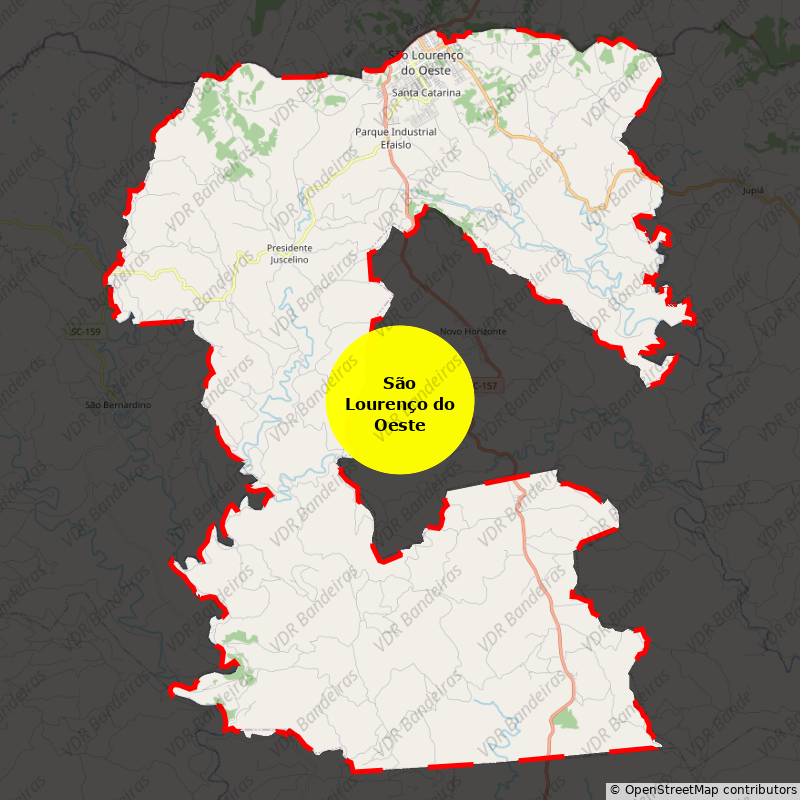 Imagem da Bandeira São Lourenço do Oeste