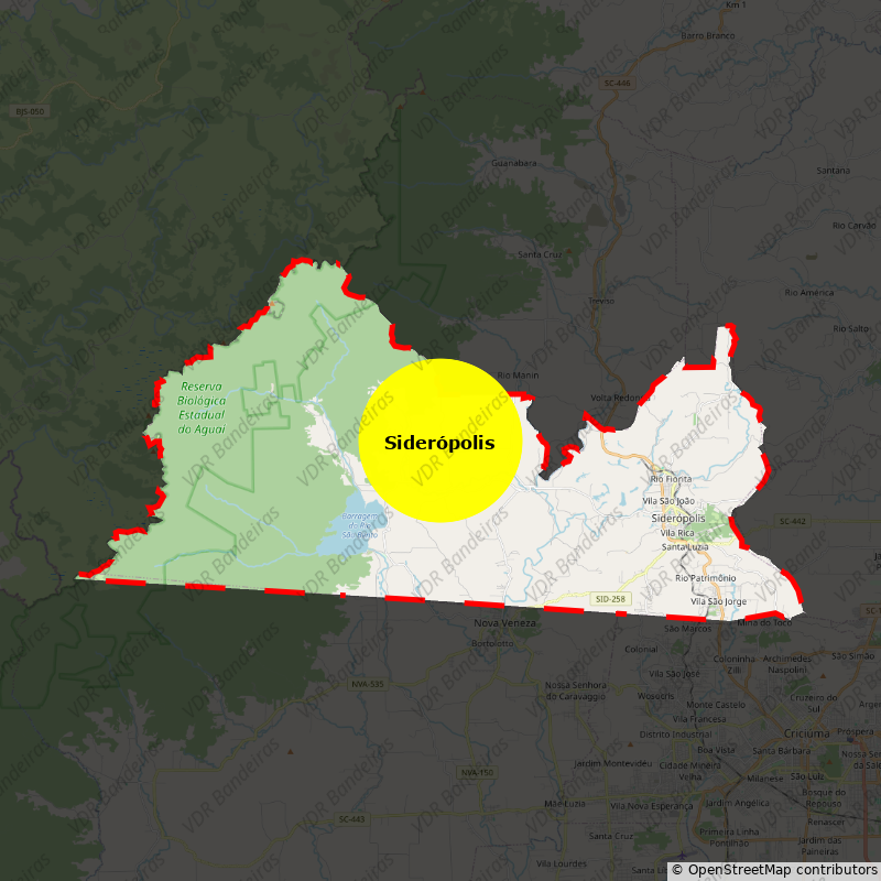 Imagem da Bandeira Siderópolis