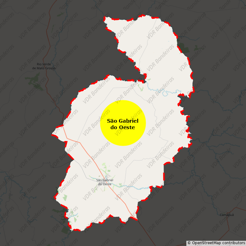 Imagem da Bandeira São Gabriel do Oeste