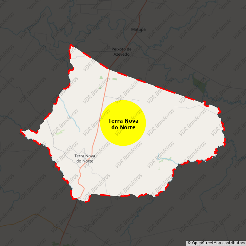 Imagem da Bandeira Terra Nova do Norte