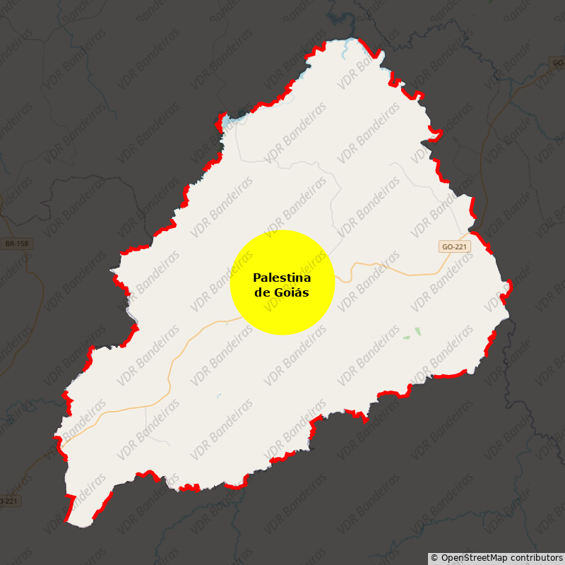 Imagem da Bandeira Palestina de Goiás