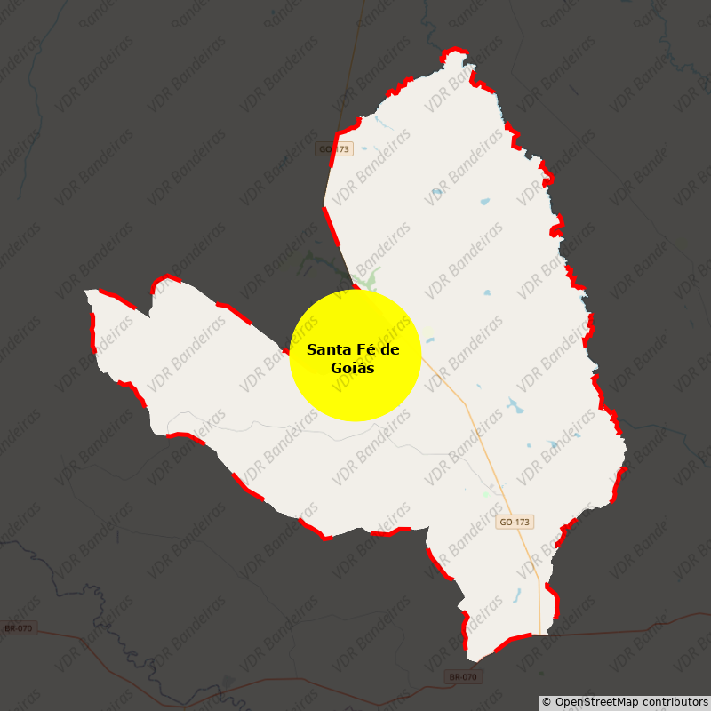 Imagem da Bandeira Santa Fé de Goiás