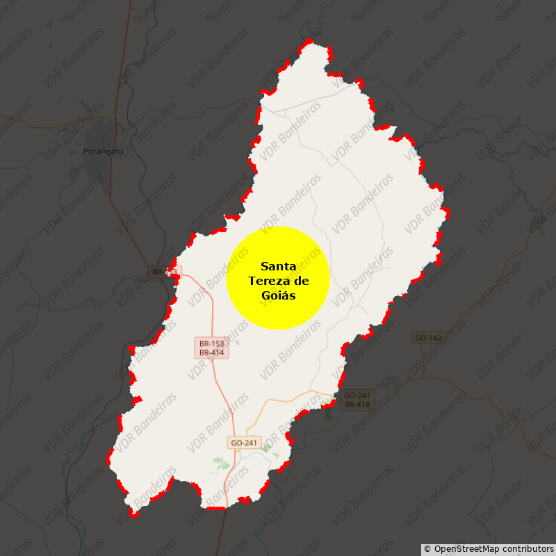 Imagem da Bandeira Santa Tereza de Goiás