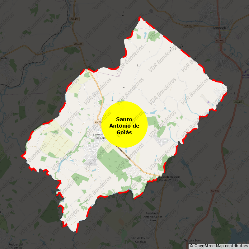 Imagem da Bandeira Santo Antônio de Goiás