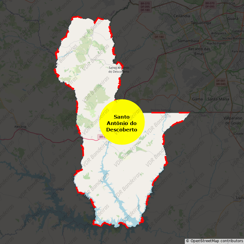 Imagem da Bandeira Santo Antônio do Descoberto