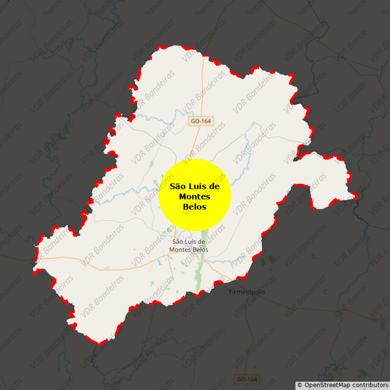 Imagem da Bandeira São Luís de Montes Belos