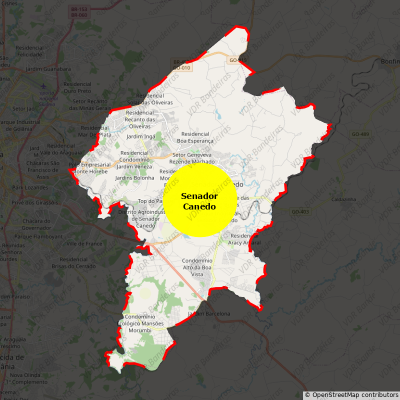 Imagem da Bandeira Senador Canedo