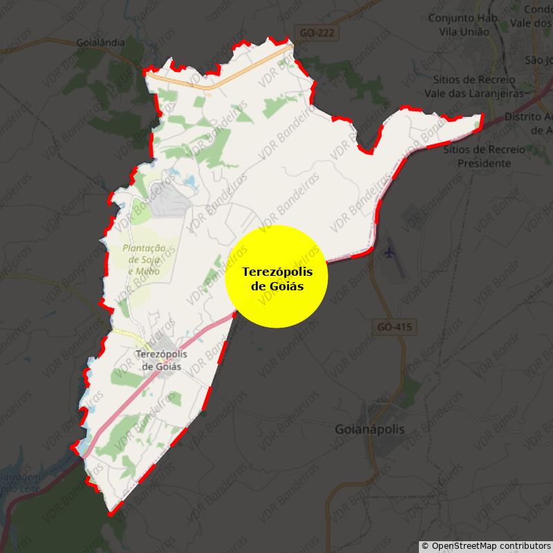 Imagem da Bandeira Terezópolis de Goiás