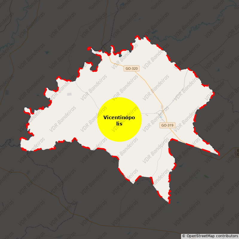 Imagem da Bandeira Vicentinópolis