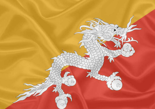 Imagem da Bandeira Butão