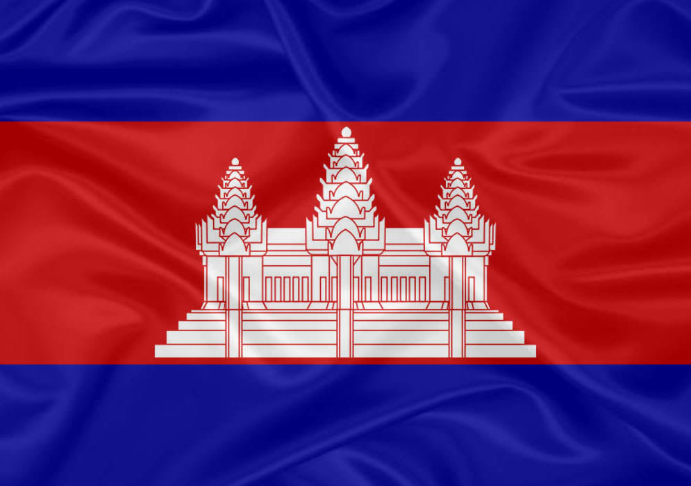 Imagem da Bandeira Camboja