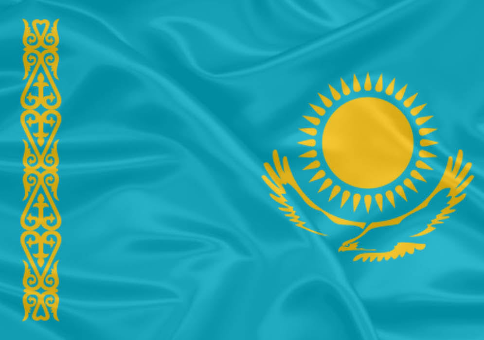 Imagem da Bandeira Cazaquistão