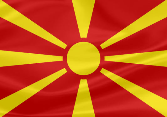 Imagem da Bandeira Macedônia do Norte